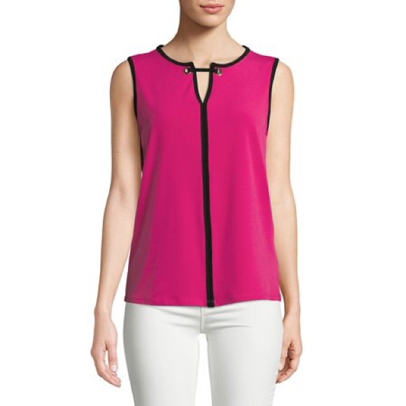 Ivanka Trump Pink Sleeveless Blouse - Picture 2 of 8